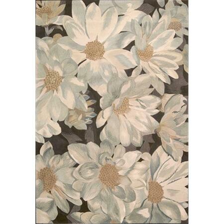 NOURISON Tropics Area Rug Collection Mocha 7 Ft 6 In. X 9 Ft 6 In. Rectangle 99446056092